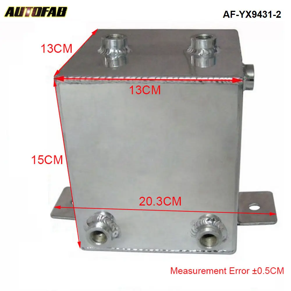 Универсальный полированный сплав алюминия 2L топливная Вода Масло всплеск AN6