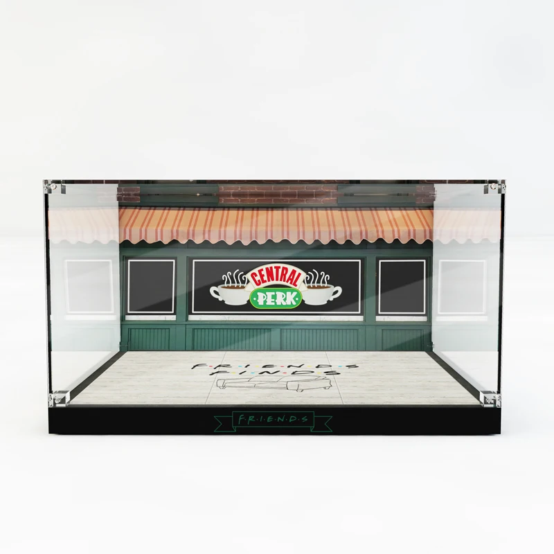 

Acrylic Display Box for lego Central Perk Showcase Friends Cafe 21319 Dustproof Clear Display Case (Lego Set not Included