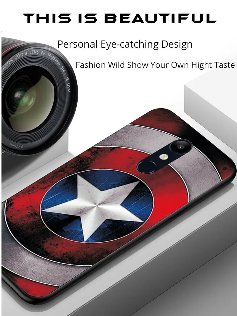 Cute Fashion Phone Case For LG K8 K7 K4 Black TPU Back Cover For LG K8 K10 K40 Case Bumper For LG K12 Plus LG X4
