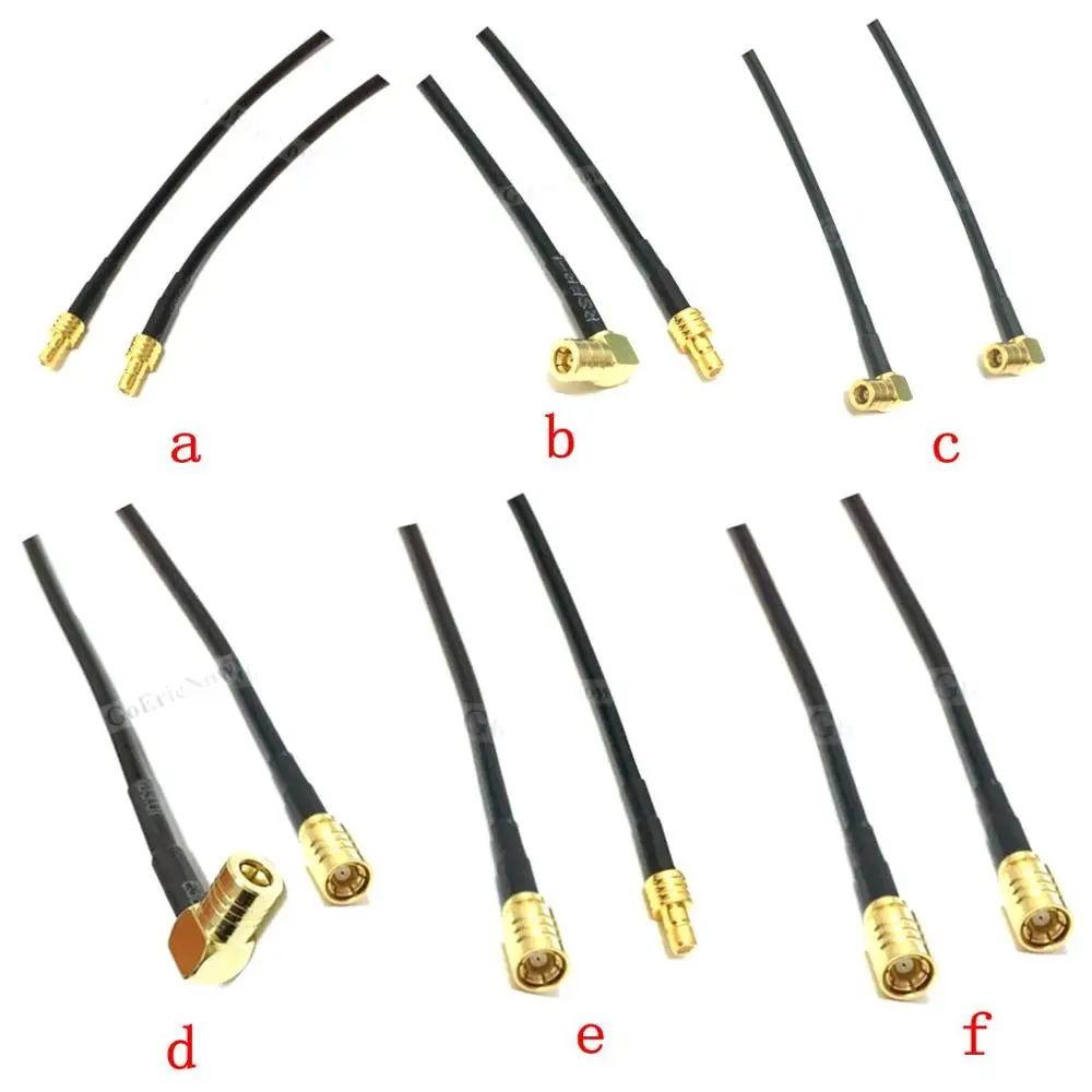 1 шт. RF коаксиальный 50 Ом прямоугольный/прямой SMB штекер/гнездо RG174 кабельный