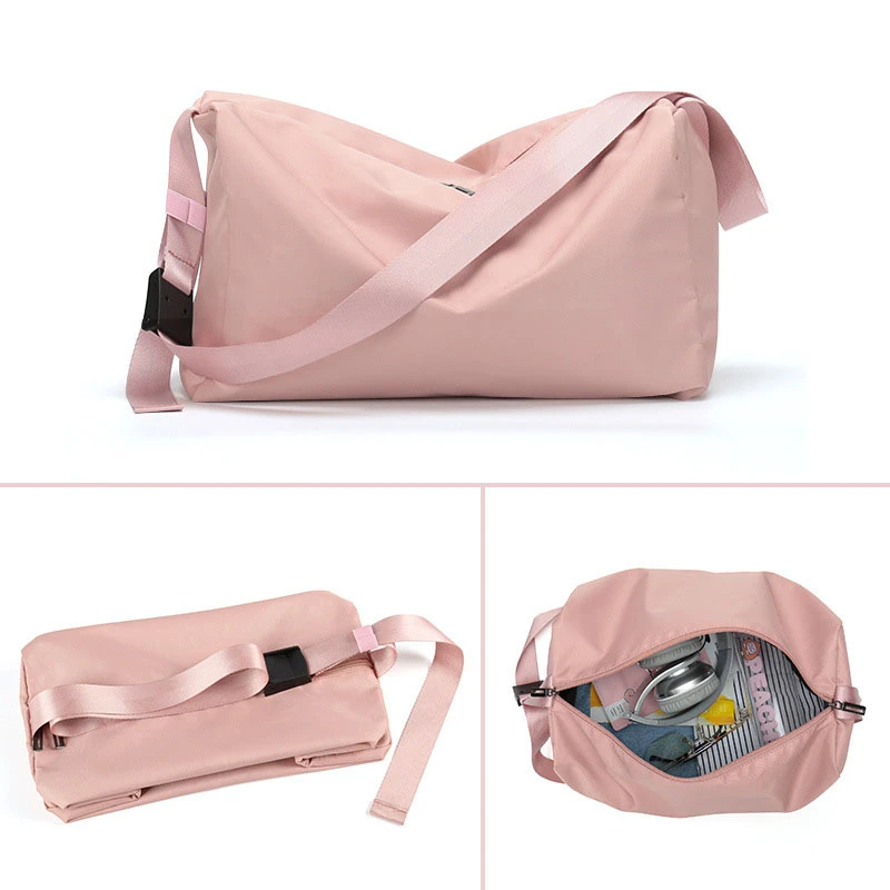 Internet Star Women Sports Bags Nylon Waterproof Gym Bag Pink Swimwear Clothing Organizer Ladies Shoulder For Fitness | Спорт и