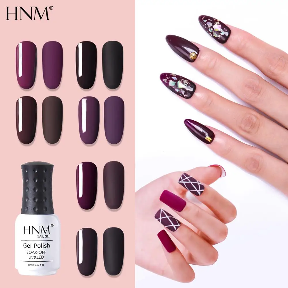 HNM Новая серия jam УФ гель для ногтей DIY Дизайн Замачивание от матового верха лак