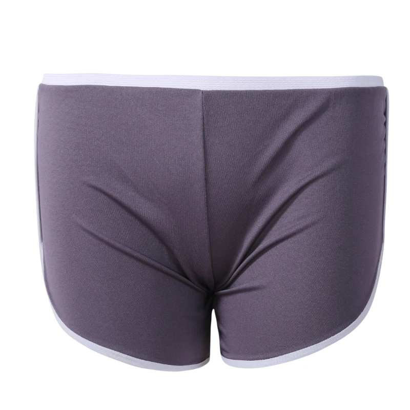 

New Black Casual Solid Crop Wide Low Waist Workout Short Leggings Summer Above Knee Leggings Women Shorts Skinny Shorts