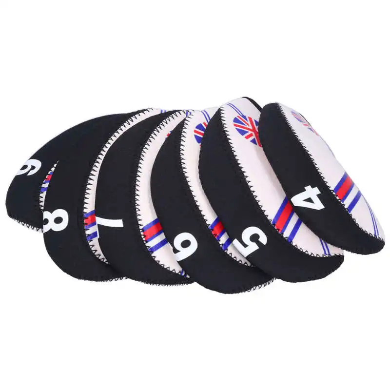 

Club Cover Artificial Leather Club Head Cover Set Club Head Sleeve Headcover with Serial for Golf Protection