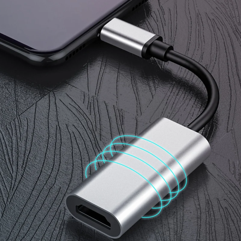 4K Ultra Hd Usb 3 1 C Type к Hdmi A F Adapter Hdtv Dongle адаптер кабель конвертер для Lumia950Xl черный|Кабели