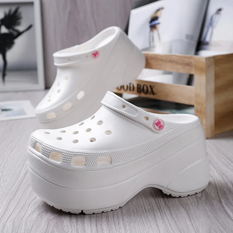

Summer, Women's, Thick soled, Light, Slope Heel Shoes, Beach, Sandals, Antiskid, Vulcanized Shoes, Women's High Heels, Slippers