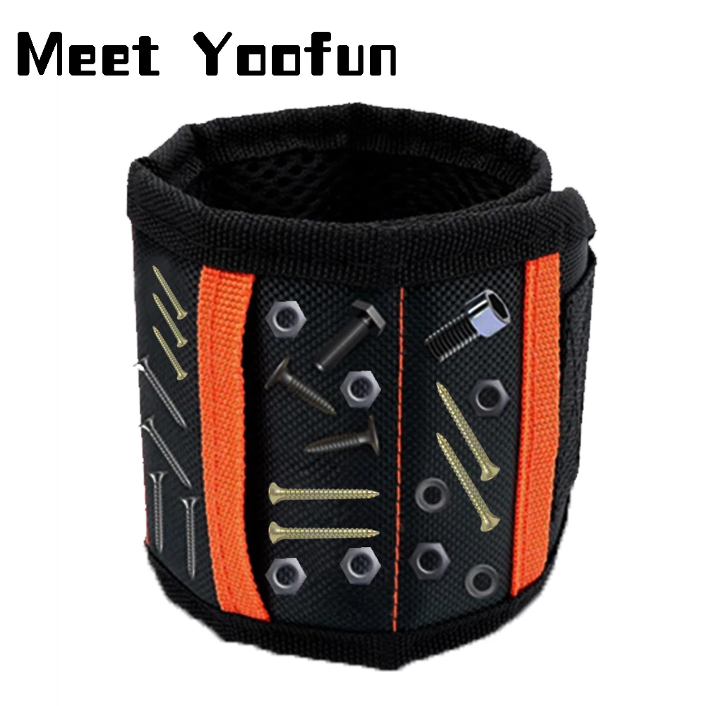 Магнитный браслет Прочный магниты группа сумка для хранения инструментов