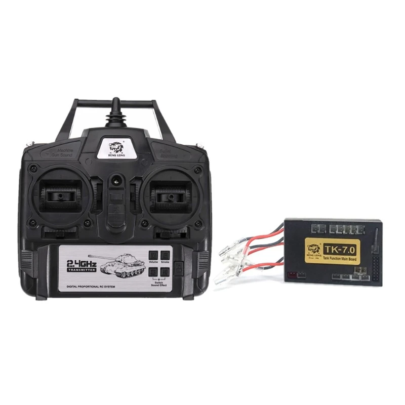 Digital Radio Spare Part 7.0 Version RC Main Board + 2.4GHz Transmitter Receiver for Kid’s Henglong 1/16 Tank Toy | Игрушки и хобби
