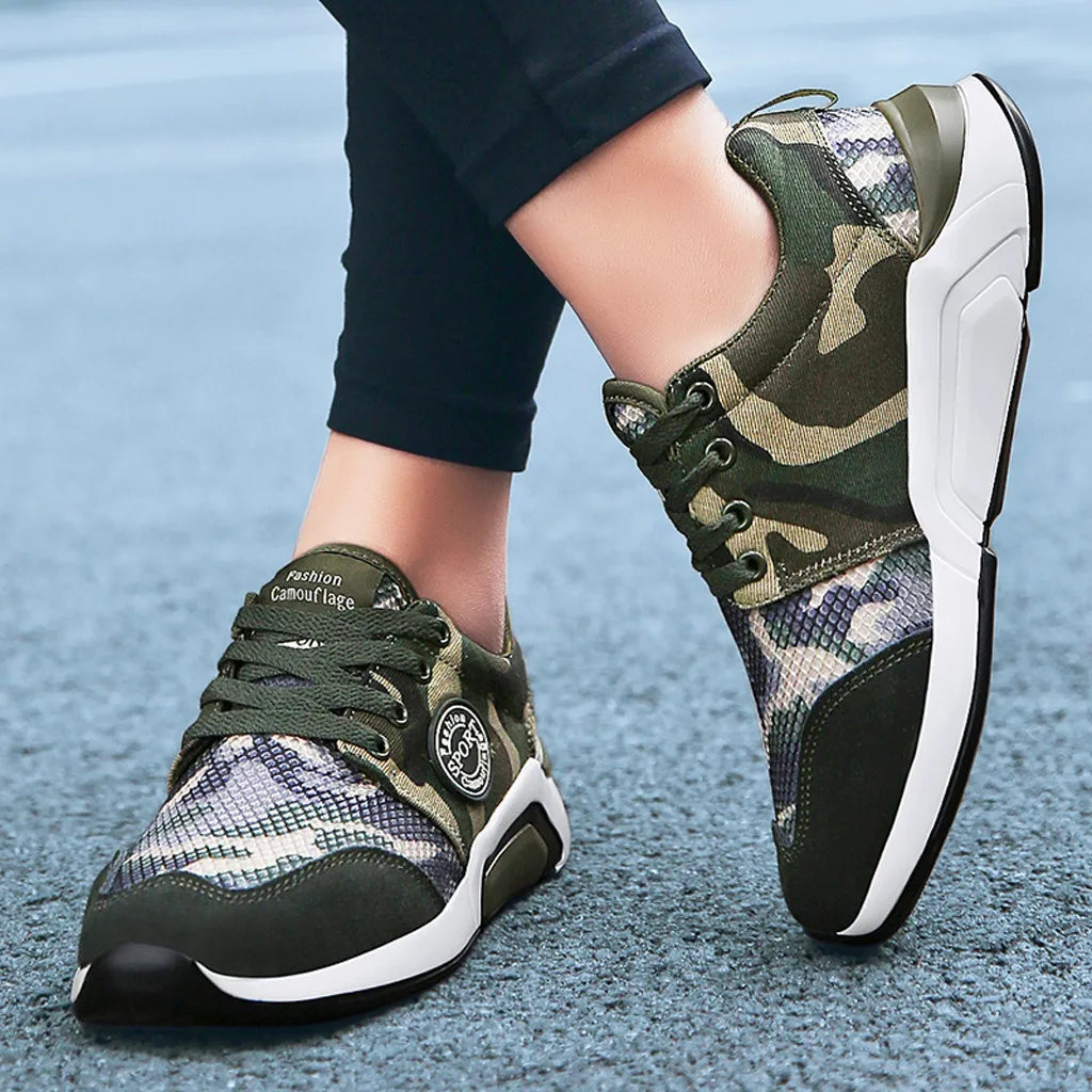 Популярная мужская повседневная обувь сезон весна-осень камуфляжная Zapatos mesh Calzado