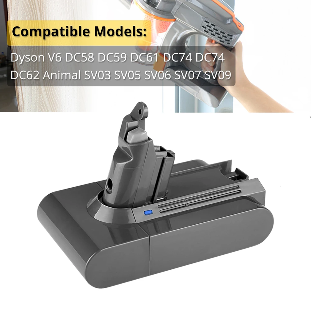 3.0Ah 21,6 V литиевая батарея для Dyson V6 DC62 DC58 DC59 SV09 SV07 SV03 запасные части для пылесоса sony Cells
