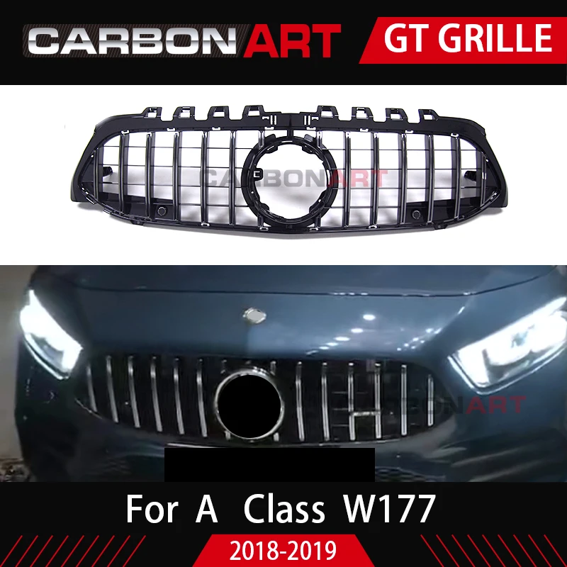 Новинка 2019 вертикальный гриль класса А W177 GT для Mercede переднего бампера гоночный