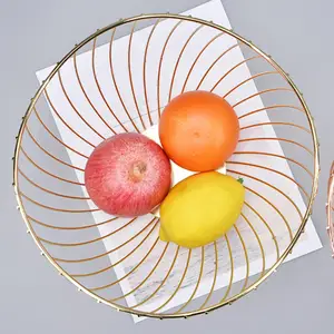 Многофункциональная Корзина для фруктов в скандинавском стиле, домашняя посуда, сливная тарелка для овощей, железная миска для хранения