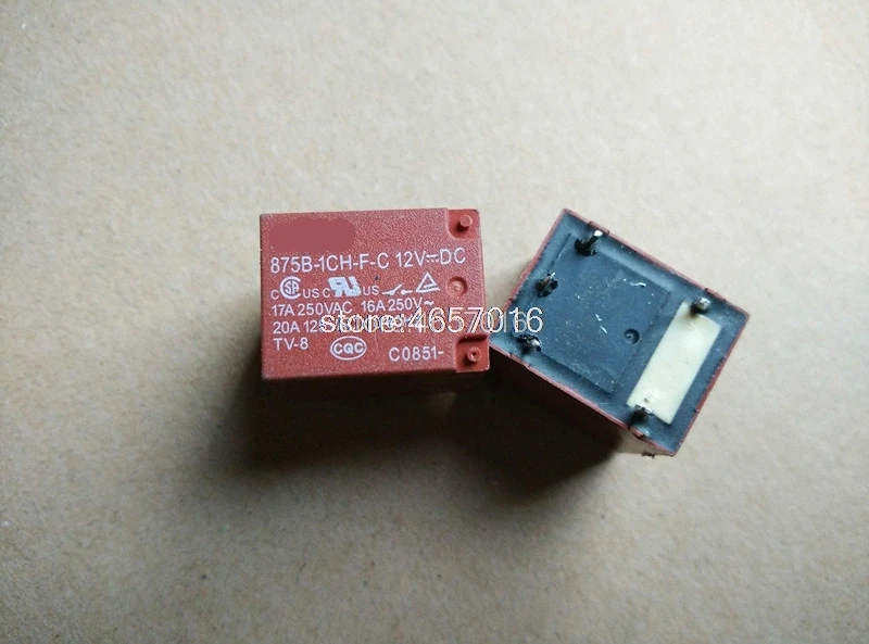 5 шт./лот реле 875B 1CH C F V 12VDC 22F 1C 12V 17A|Реле| |