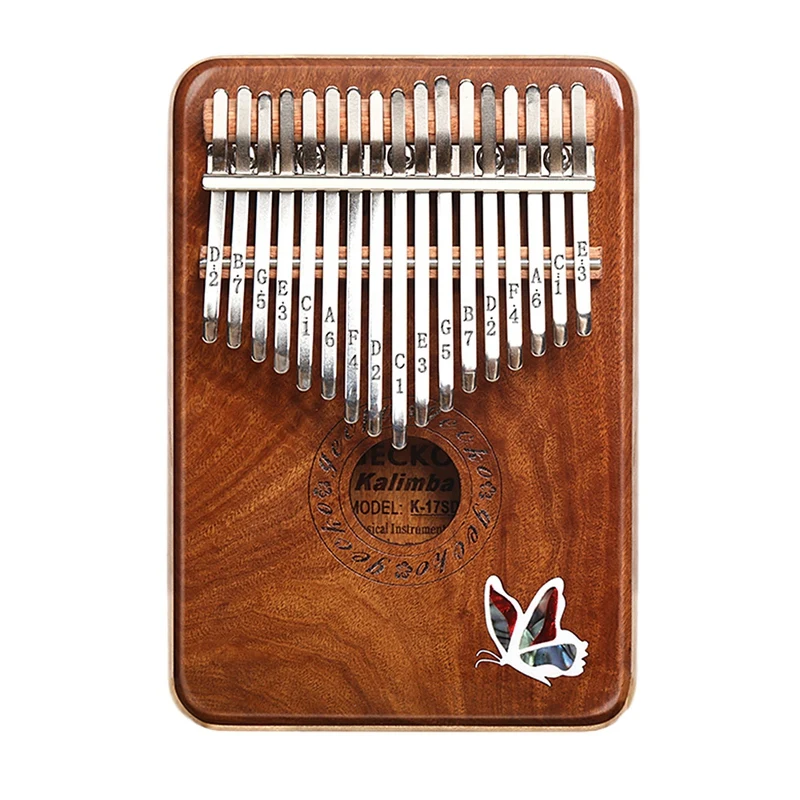 

GECKO 17 клавиш калимба K17SD игрушечное пианино одноцветное Красное сандаловое дерево музыкальный инструмент для подарок для взрослых и детей