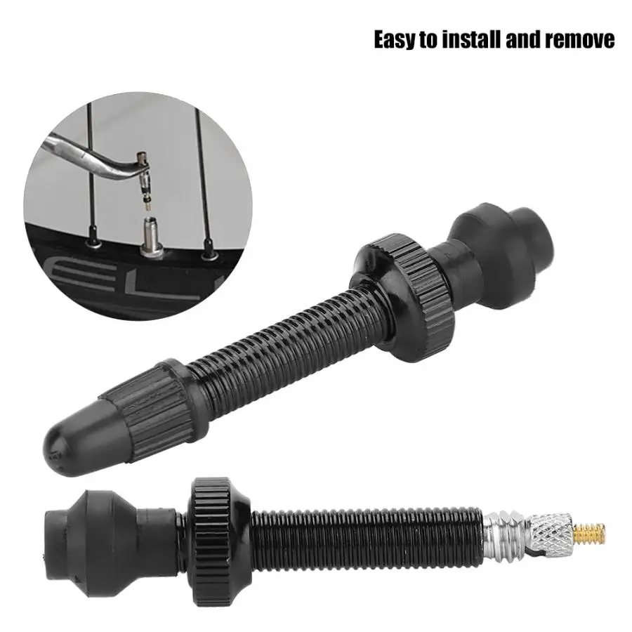 

2pcs Bicycle Tubeless Tire Valve 40mm Detachable Bike Tubeless Tire Extension Cycle Valve Bicycle Wheel Air Valve Bike parts