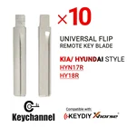 10 шт., лезвия для ключей для Xhorse и Keydiy KIA Hyundai Style HYN17R HY18R #130 KD VVDI полотно дистанционного ключа для Hyundai Kia SSANG YONG
