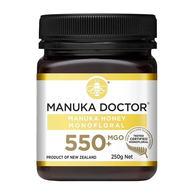 

Натуральный моноцветочный мед из Новой Зеландии Manuka Doctor Honey MGO550 + UMF15 + 250 г пищеварительное желудочно-кишечное нормативное положение