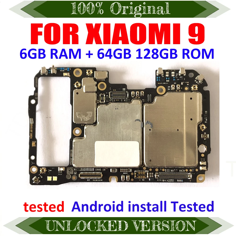 TDHHX For Xiaomi 9 MI9 Motherboard Mainboard Original Official version Work Well Unlocked Main Circuits UNLOCKED | Мобильные