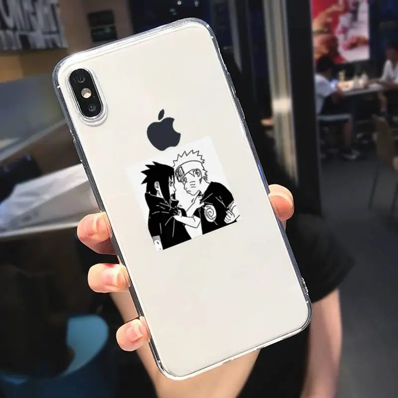 

naruto cartoon anime Phone Case Transparent soft For iphone 5 6 7 8 11 12 s c se plus mini x xs xr pro max cover shell funda