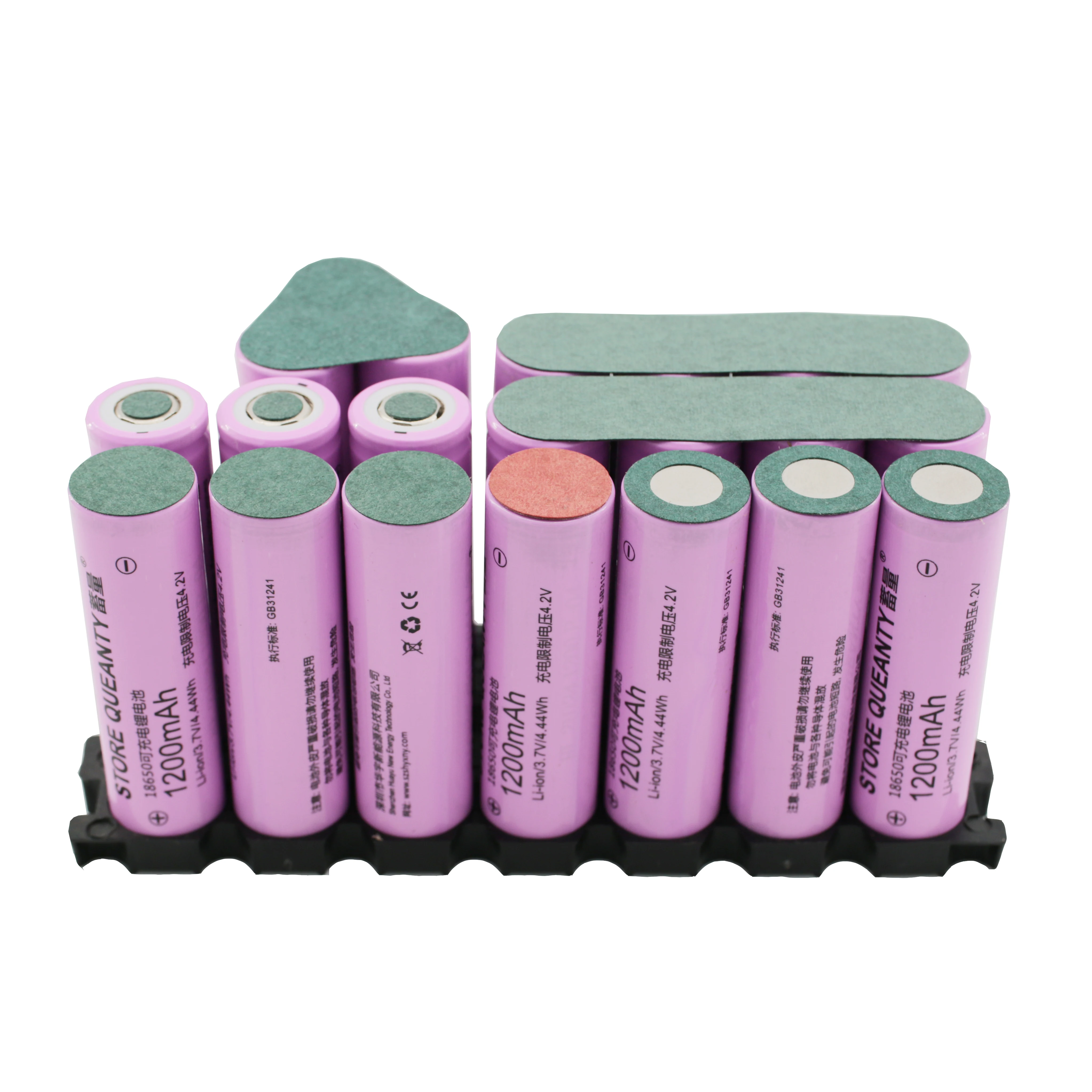 

30Pcs 4S 18650 Li Ion Battery Insulation Gasket Barley Paper Battery Pack Cell Insulating Glue Patch Electrode Insulated Pads