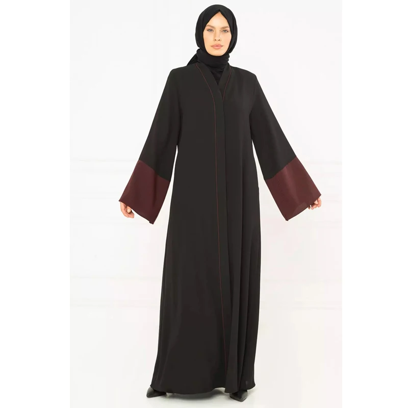 Женское платье с длинным рукавом, мусульманское платье-абайя, льняное женское платье Медина, платье с ворсом