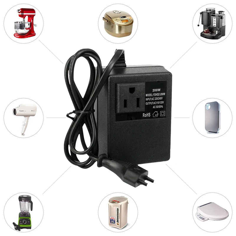 Новый понижающий преобразователь напряжения 200 Вт трансформатор с 220 В до 110