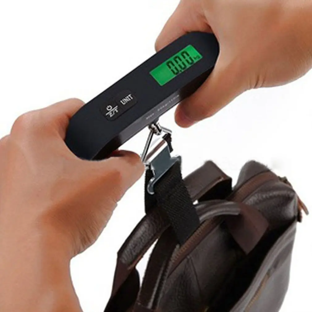 

Portable Scale Digital LCD Display 110lb/50kg Electronic Luggage Hanging Suitcase Travel Weighs Baggage Bag Weight Balance Tool