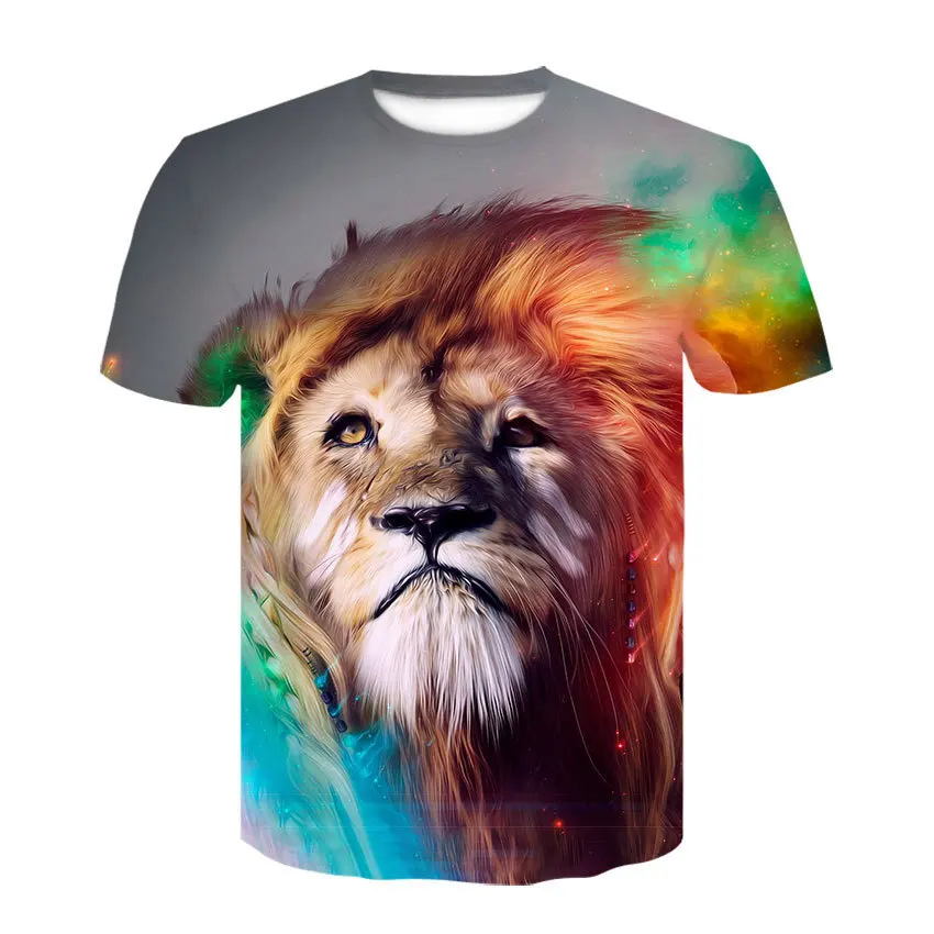 Футболка Мужская/женская с коротким рукавом Повседневная модная рубашка 3D