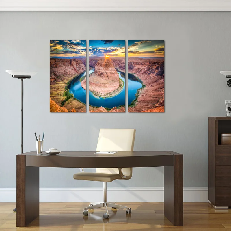 3 шт. холсте дял украшения дома постер Подкова Американский пейзажная живопись