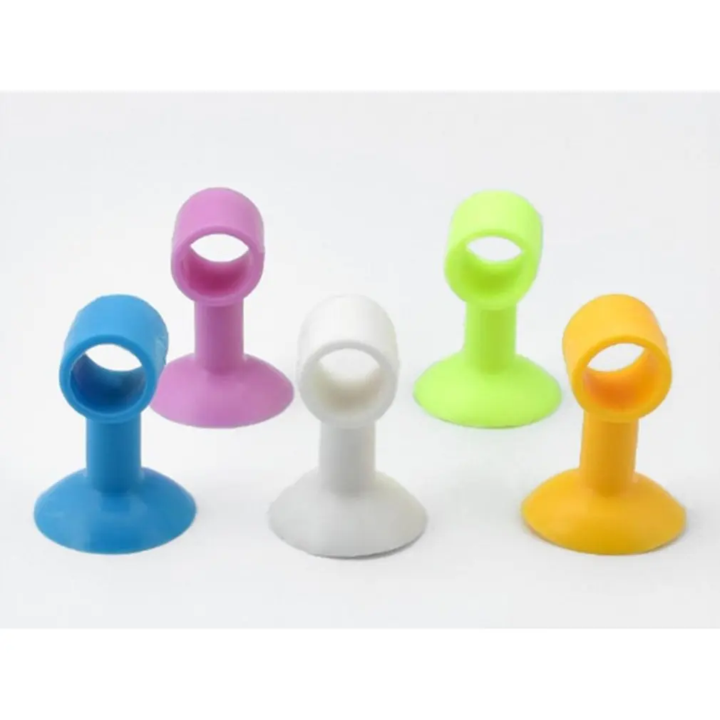 Силиконовая стопор ручка двери анти коллизионная Защитная настенная резиновая