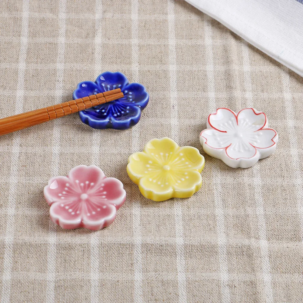 

Multicolor Ceramic Cherry Chopstick Holder Kitchen Accessories Suitable For Holding Chopsticks Forks Spoons Table Decoration