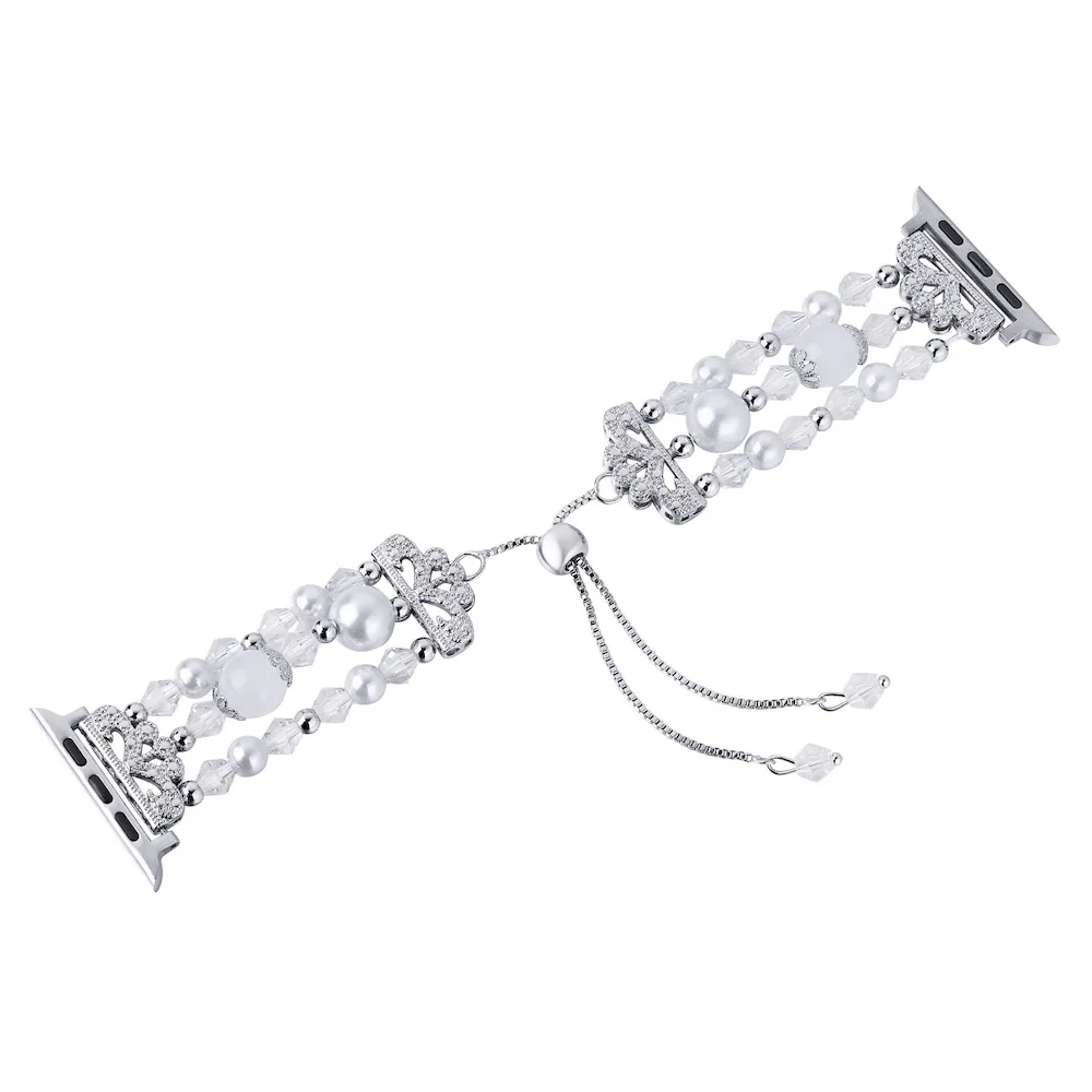 Регулируемые ювелирные изделия Агатовые Стразы браслет для Apple Watch 5 4 3 2 1 38 мм 42 40 44