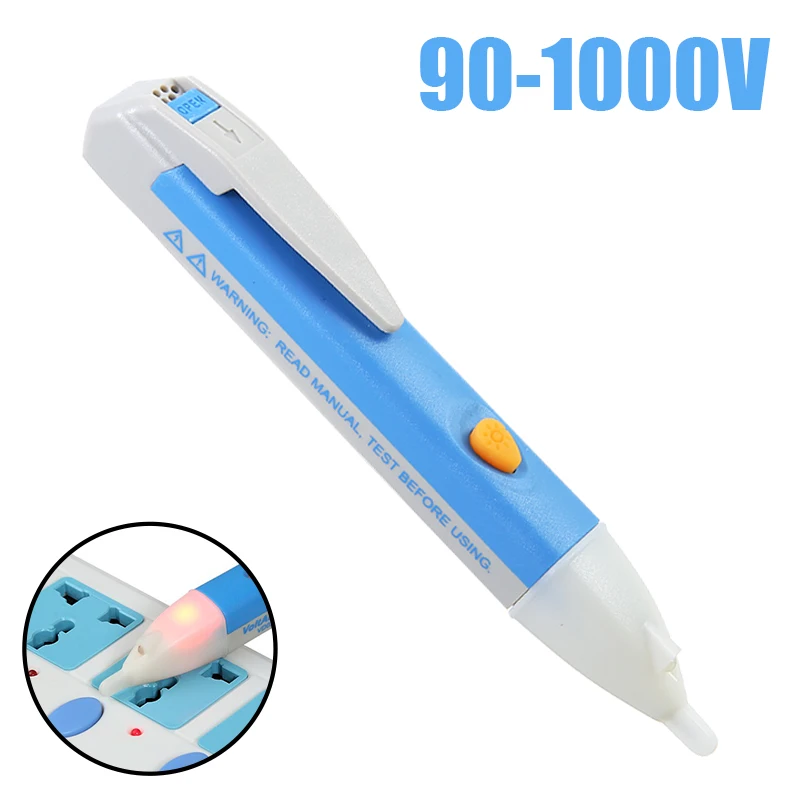

90-1000V AC Electric Voltage Detectors Non-Contact Voltage Alert Pen Safe Test Pencil Electroscope Measuring Tools
