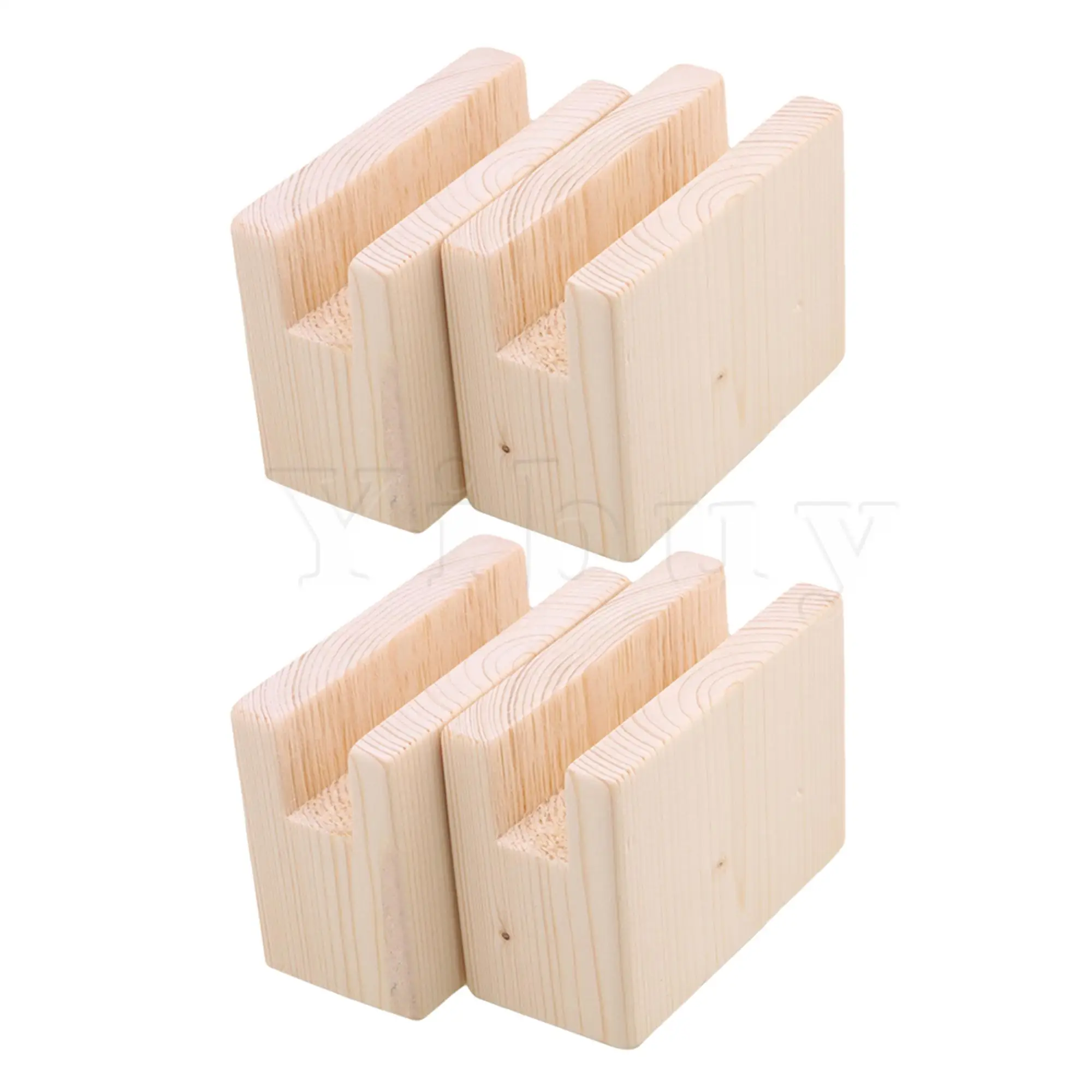 

4 Packs 5cm Lift Height Furniture Table Lifter Bed Riser 2x10CM Groove
