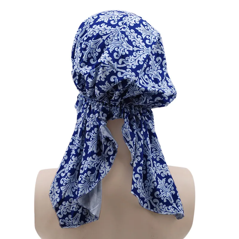 Модный женский головной платок с оборками раньше тюрбан головные шарфы