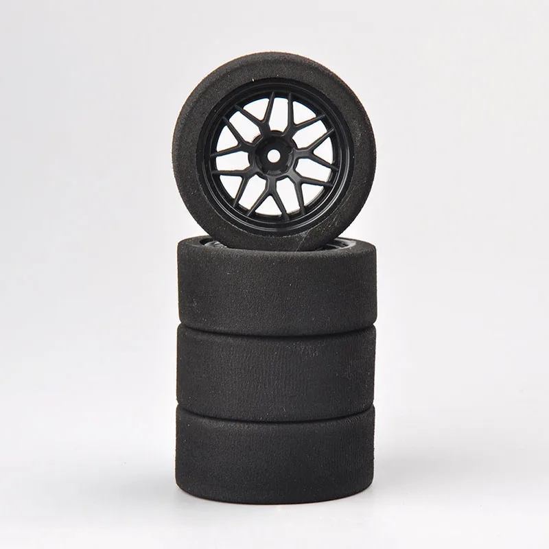 4 шт. 1/10 Racing Пена шины колеса Модель обода набор 12 мм шестигранный 22002 для HSP HPI 1:10 на