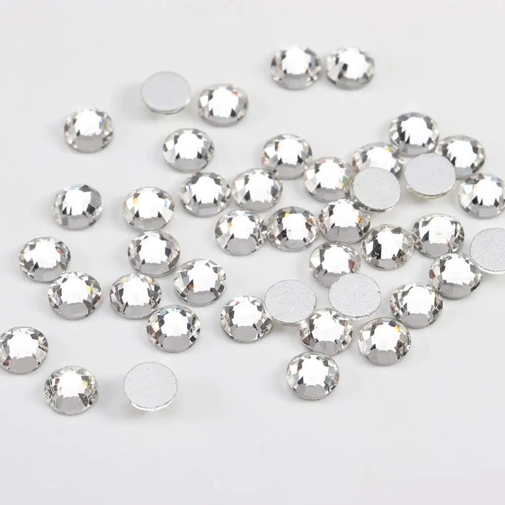 1440 шт. блестящие стразы из хрустального стекла с плоской задней поверхностью для