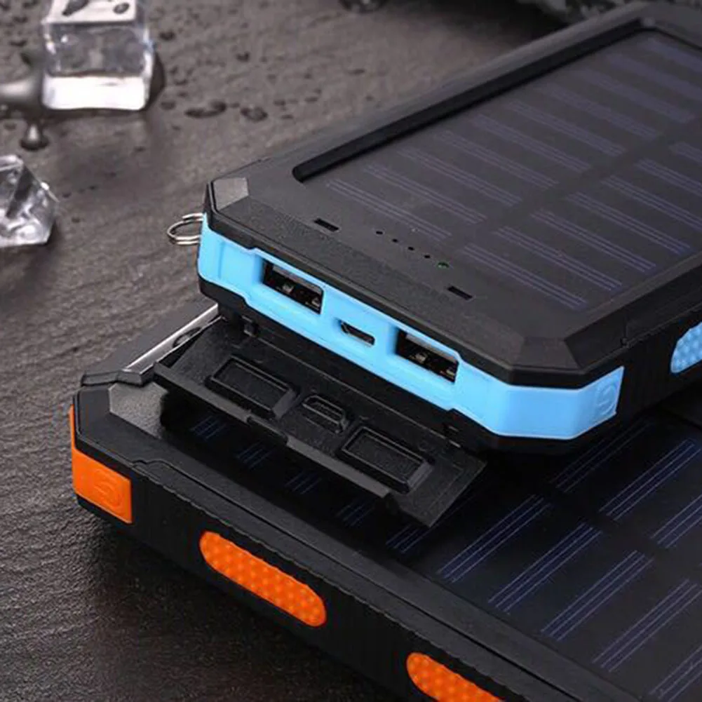 Двойной USB DIY солнечной энергии банк чехол Комплект батарей зарядное устройство Внешняя коробка фонарик