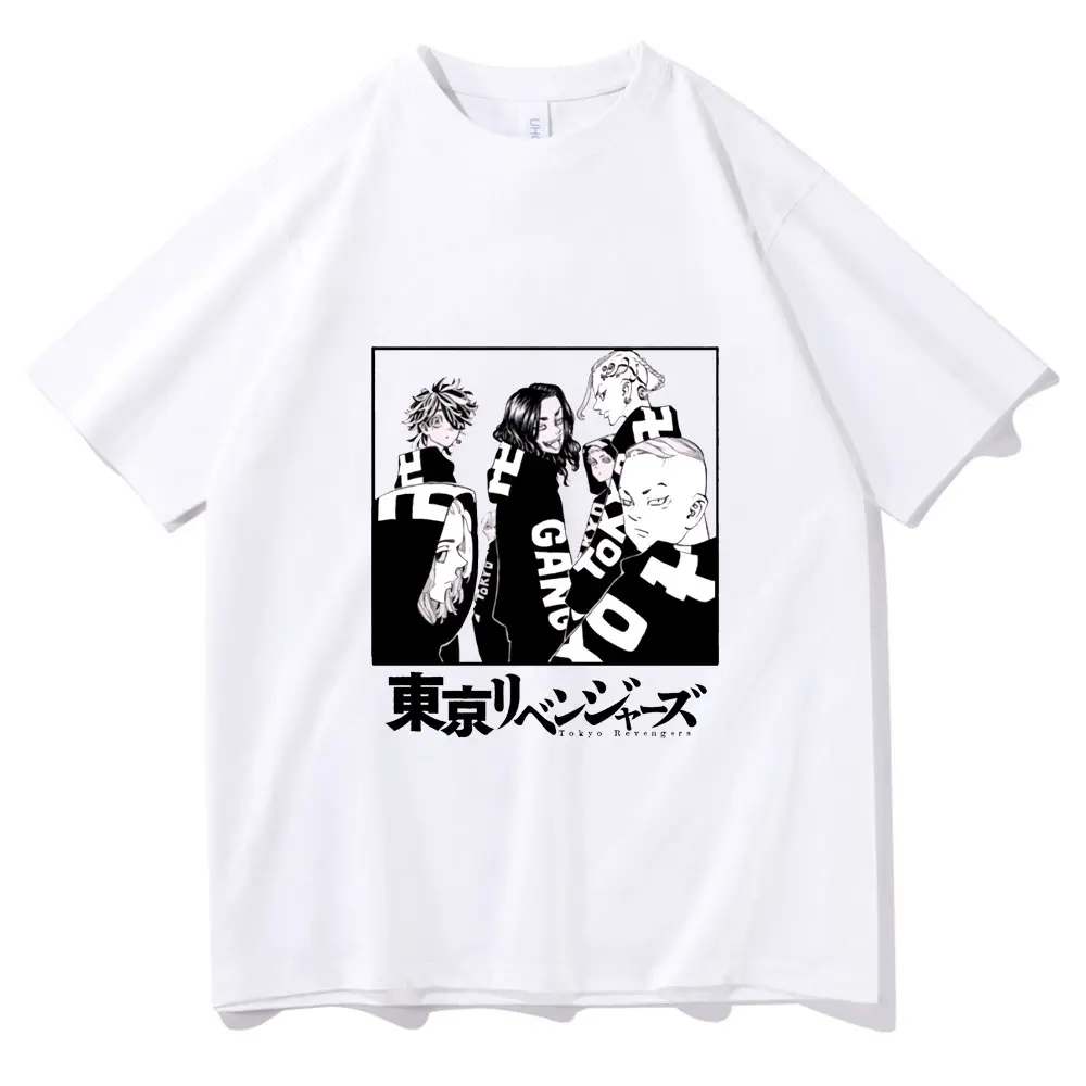 

Tokyo Revengers Pattern Print T Shirt Japan Super Cool Manga T-shirt Men Women Loose Short Sleeve Tee Fashion Anime Style Tshirt