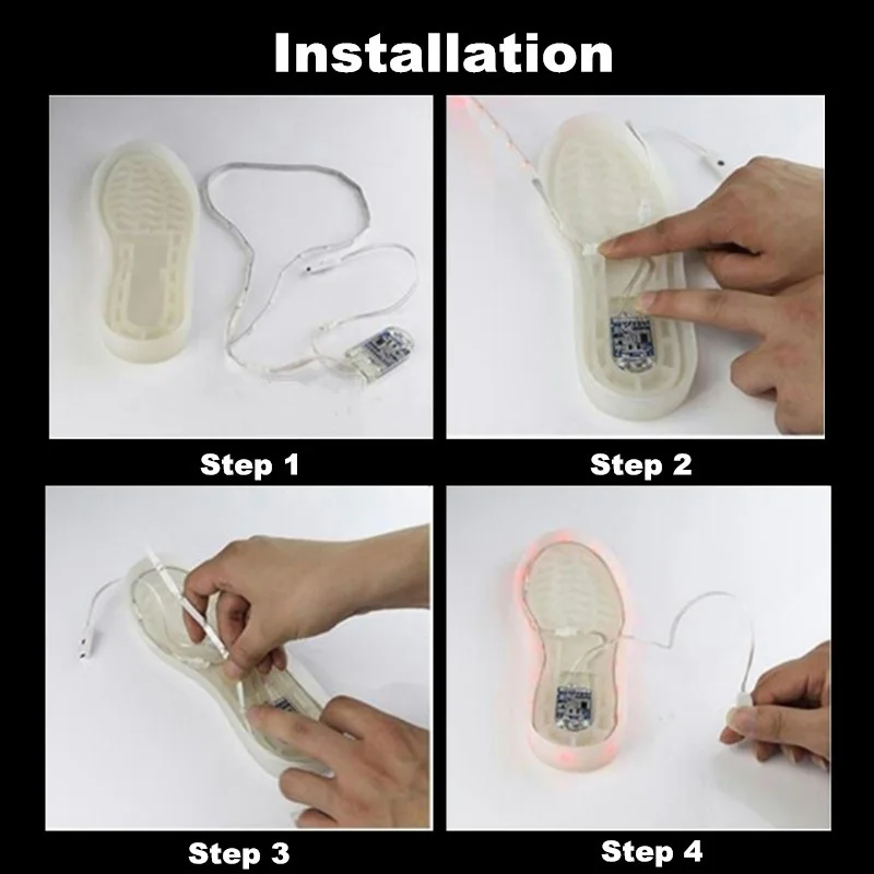 

2 Pcs 60cm USB Charging Battery Powered RGB 24 LED Strip Light Shoes Clothes Party DFDS889