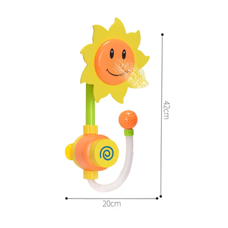 

Children Funny Water Game Bath Toy Bathing Tub Sunflower Shower Faucet Spray Water Swimming Bathroom Bath Toys Baby Favourite