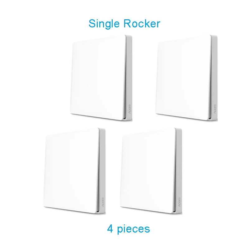 4 Single rocker Xiaomi Aqara умный дом беспроводной переключатель умный светильник управление ZigBee пульт дистанционного управления со смартфона Xiaomi APP - Цвет: 4 Single rocker