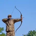 Охотничий Рекурсивный лук для стрельбы из лука 35-55 фунтов, охотничий лук с захватом из синтетического дерева, быстрая стрела, уличные аксессуары для стрельбы, 1 комплект
