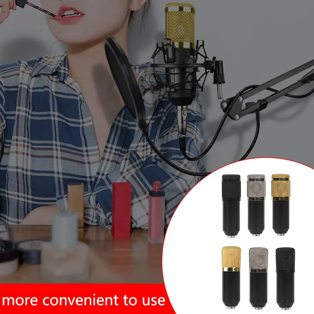 

Bm800 Professional Suspension Microphone Kit Studio Live Stream Broadcasting Recording Condenser Microphone Set