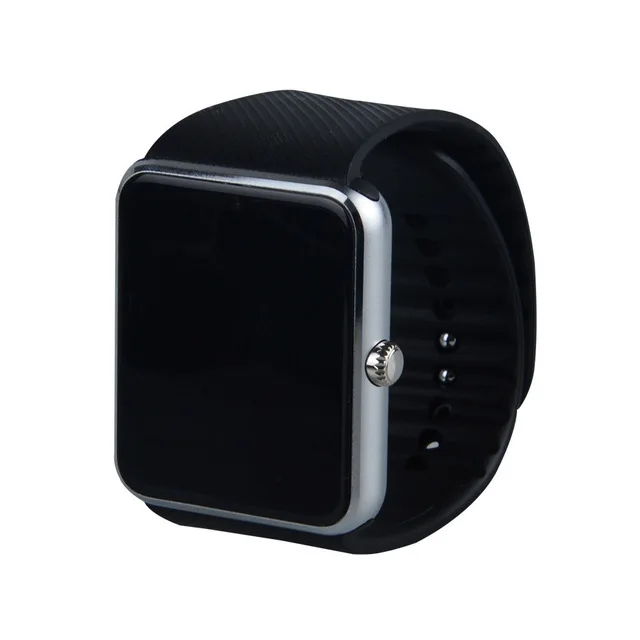 Серебристый GT08 часы телефон сенсорный экран камера Bluetooth SIM карта дети мультфильм Мода Спорт Дешевые 1,5" мобильный телефон - Цвет: Серебристый