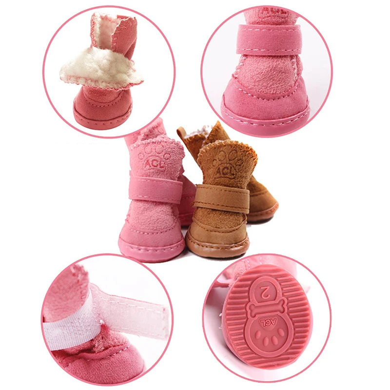

Warm Pet Dog Cat Winter Shoes For Dogs Non-slip Dog Snow Boots Chihuahua Shih Tzu Shoe Zapatos Perro Best Selling 2018 Products