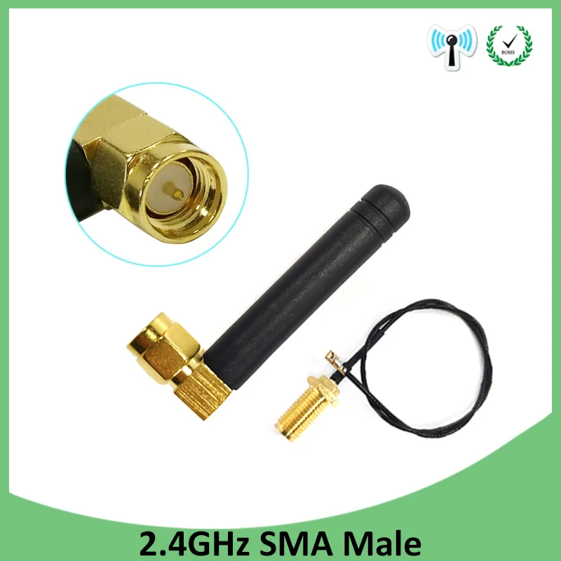 2 4 GHz антенна wifi 5dBi SMA разъем ghz для беспроводной маршрутизатор Wi fi Booster + 21 см RP ufl./ IPX