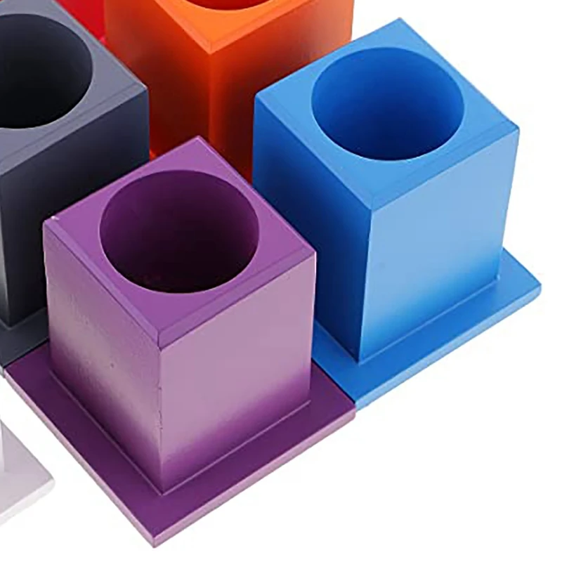 Раннего развития детей Язык Обучающие игрушки деревянные 11-Цвет держатель для