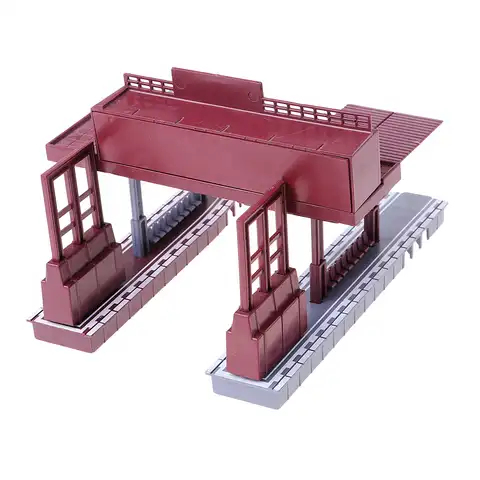 1:87 поезд пейзаж структура станция платформа модель хо масштаб макет железной дороги