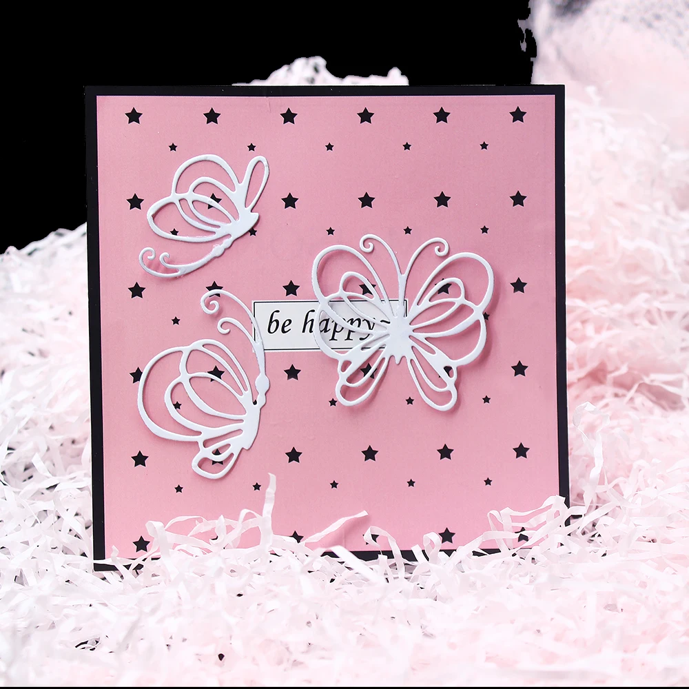 3 шт. металлические штампы в виде бабочек для скрапбукинга|Вырубные штампы| |